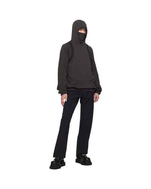 Uncertain Factor Black Grude Patrol Hoodie for men