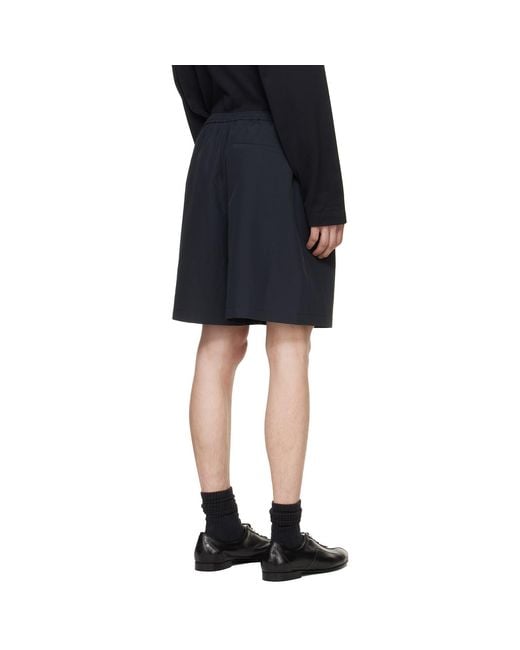 Jil Sander Black Polyester Shorts for men