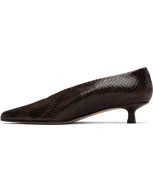 Aeyde Black Clara Pointed-Toe Heels