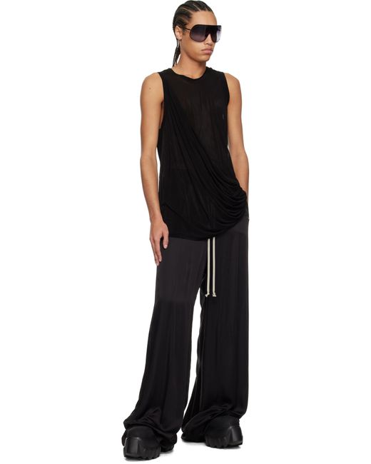 メンズ Rick Owens ブラック Hollywood Anthem タンクトップ Black