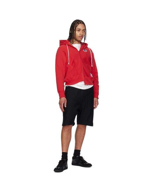 Undercover Black Champion Edition Uc1F4502 Shorts for men