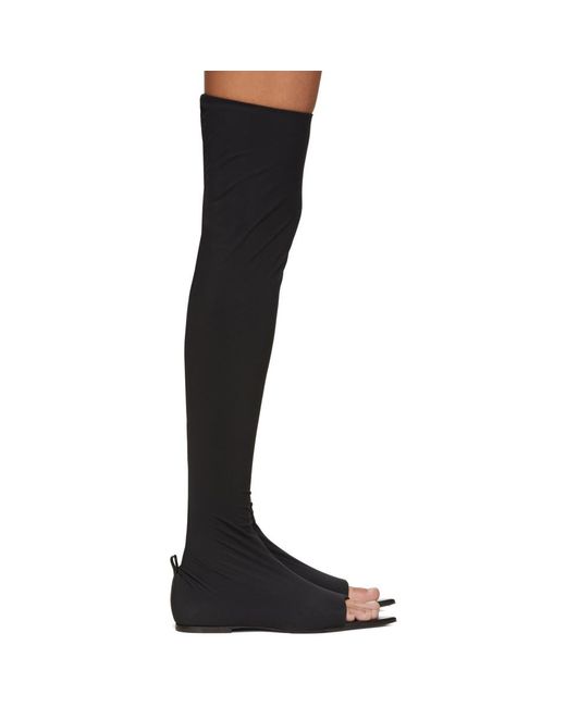 Jil Sander Black Over-the-knee Sock Boots