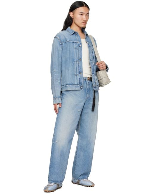 Sacai Blue Beyondexx Denim Jacket for men