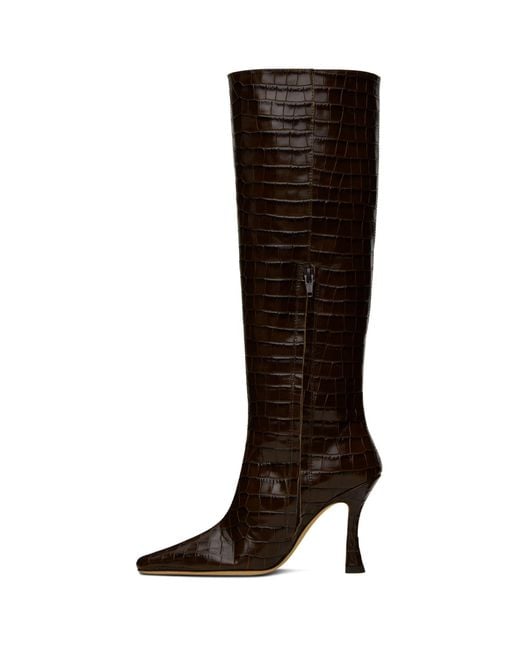 Staud Black Brown Cami Boots