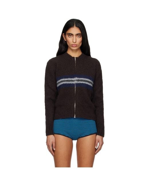 Paloma Wool Black Penalti Zip Sweater
