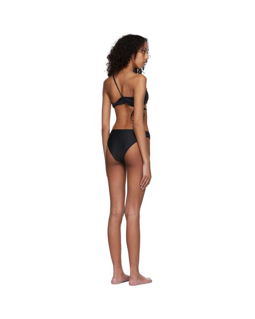Rosetta Getty Black Recycled Nylon Bikini