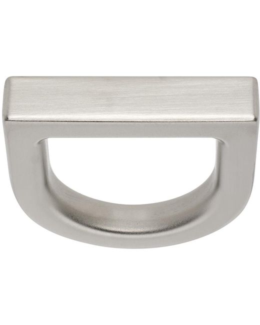 Rick Owens White Silver Dring Ring for men