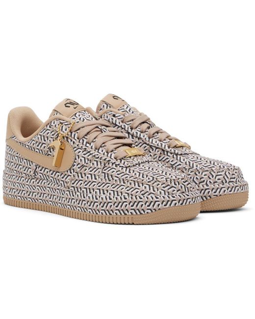 Air force 1 tan with cheap cheetah