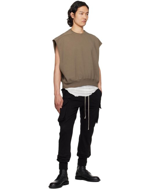 メンズ Rick Owens ブラック Hollywood Mastodon Cut カーゴパンツ Black