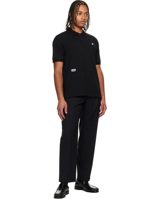 Polo Noir À Logos Aapenow Et Moonface Aape By A Bathing Ape pour homme en coloris Black