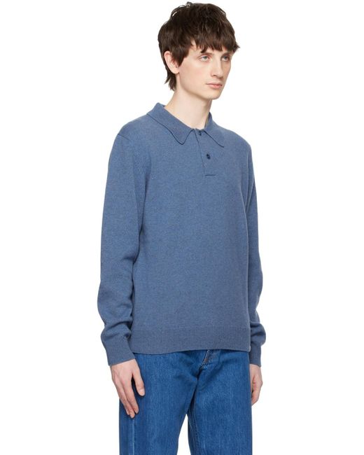 Norse Projects Blue Marco Polo for men