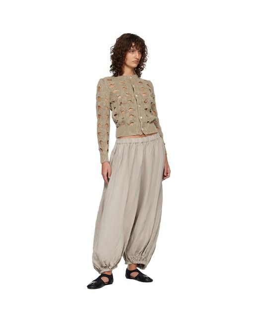 Comme des Garçons Multicolor Hemp Cardigan