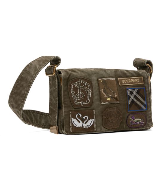 Sac À Bandoulière De Style Trench Kaki Burberry pour homme en coloris Black