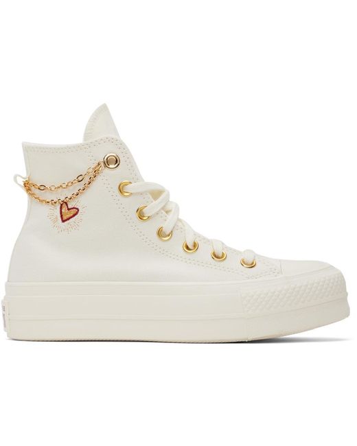 Converse Off-white Chuck Taylor All Star Gold Chain Sneakers in Black |  Lyst Canada