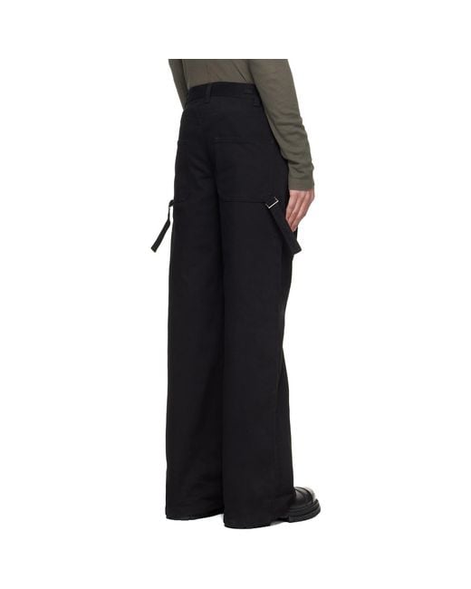 HELIOT EMIL Black Gait Jeans for men