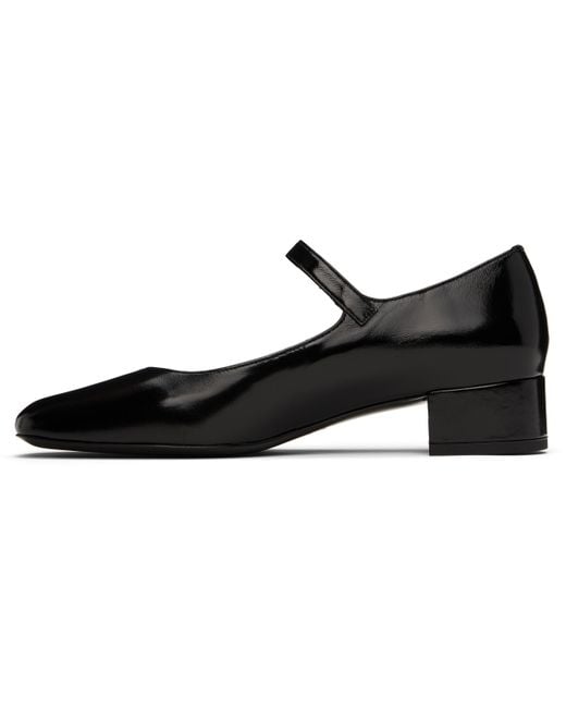 By Far Black Ginny Heels