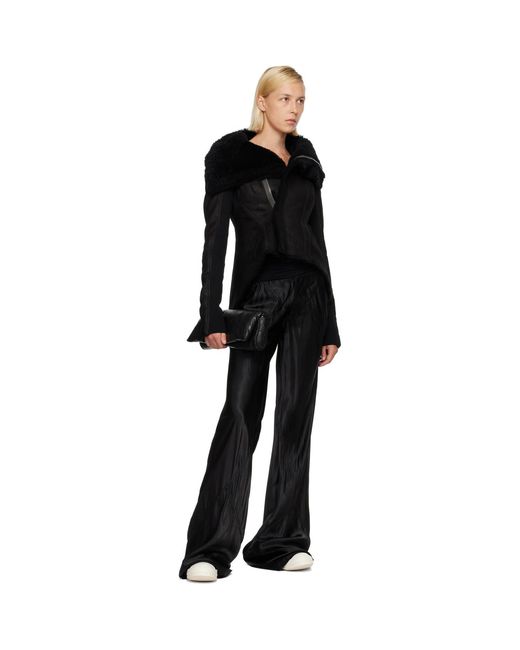Rick Owens Black Tower Naska Shearling Jacket