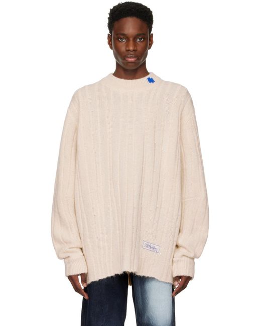 Adererror Natural Off-white Fluic Reversible Sweater for men
