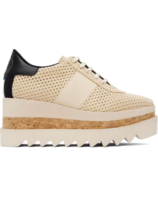 Stella McCartney Black Sneak-Elyse Platform Trainer Sneakers