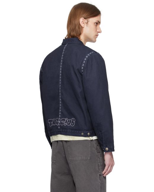 THUG CLUB Blue Dickies Edition X Stitch Eisenhower Jacket for men