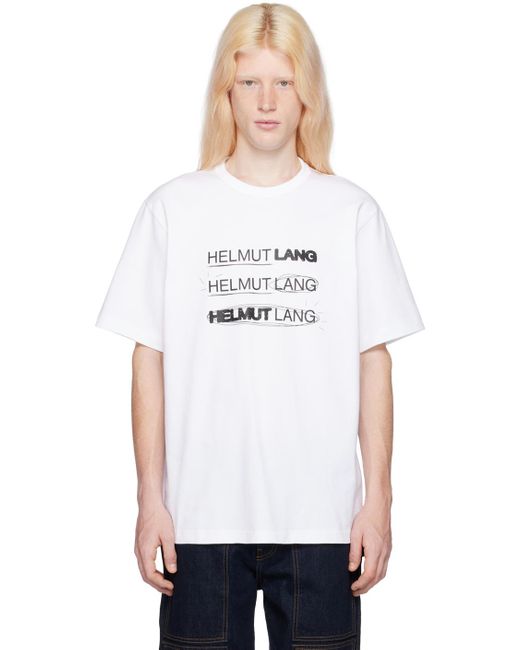 Helmut Lang White Space T-shirt for men