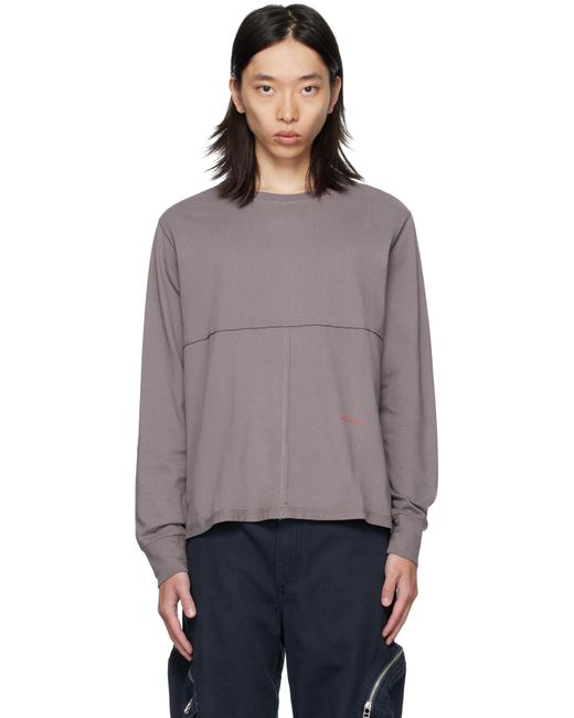 Eckhaus Latta Purple Lapped Long Sleeve T-shirt for men