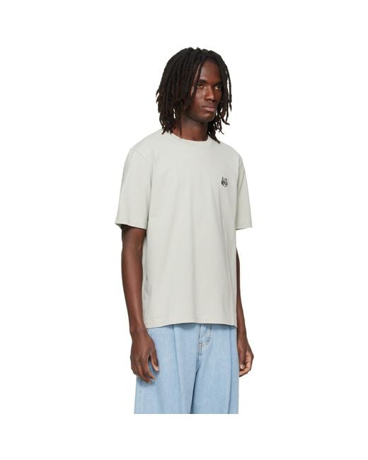 Maison Kitsuné White Fox Head Comfort T-Shirt for men