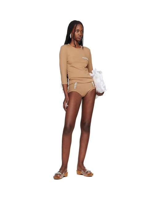 Simone Rocha Multicolor Embellished Underpinning T-Shirt