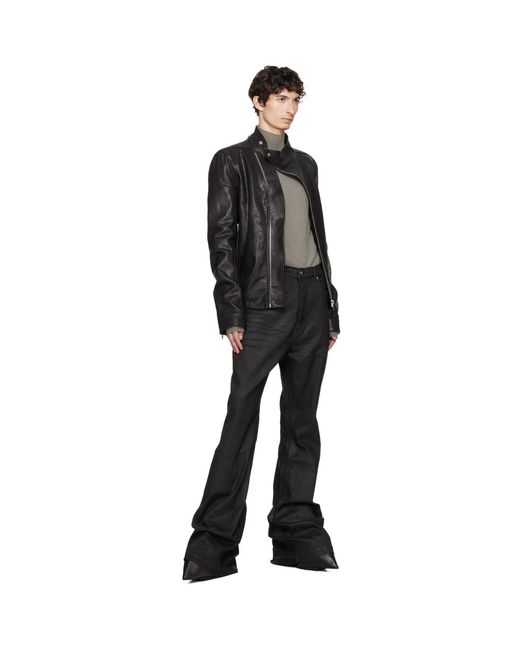 Rick Owens Black Tower Bolan Bootcut Jeans for men