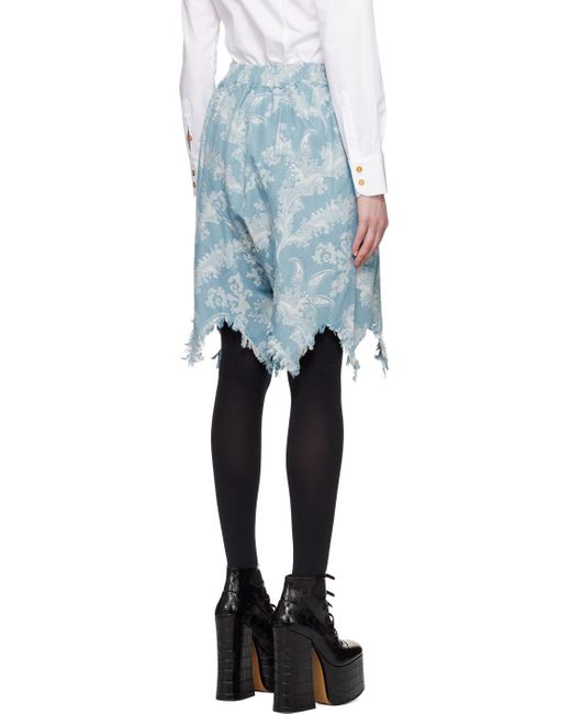 Vivienne Westwood Blue Off- Romario Shorts