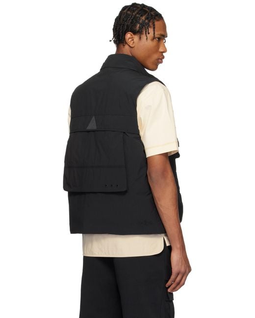 メンズ Moncler ブラック Tongass ダウン フィールドベスト Black
