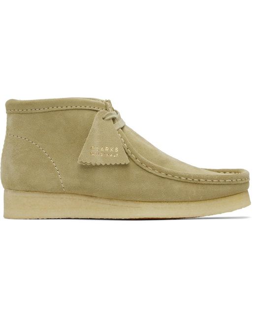 Clarks メンズ ブラック ワラビーブーツ