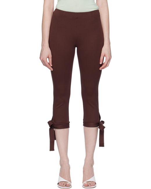 Miaou Brown Emma Capri Short Leggings