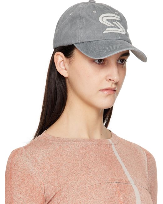Serapis グレー ロゴ キャップ Gray
