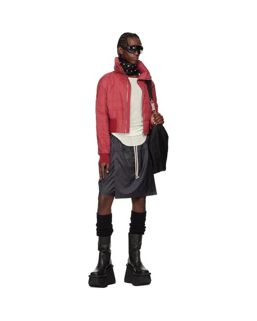 Rick Owens Black Moncler + Kilt Shorts for men