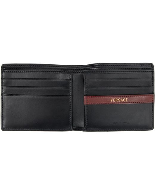 Versace Black Severine Leather Wallet for men