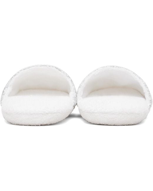 Versace Black 'I Heart Baroque' Slippers for men