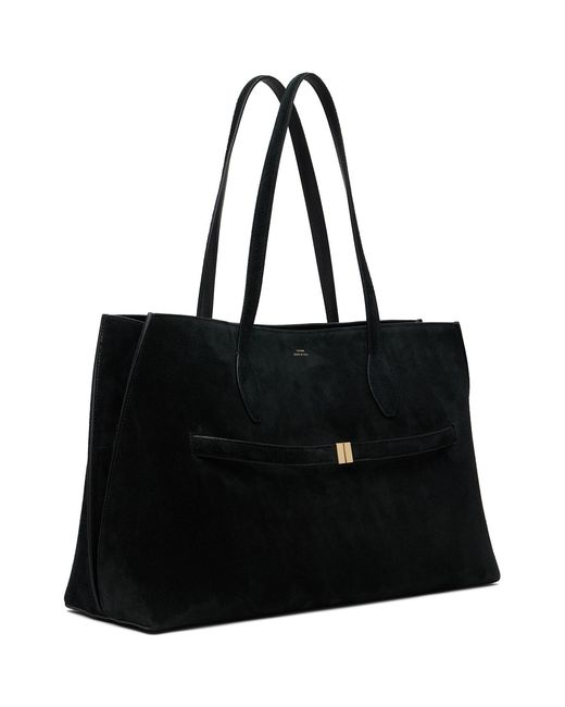 Totême Black Suede Lounge Tote