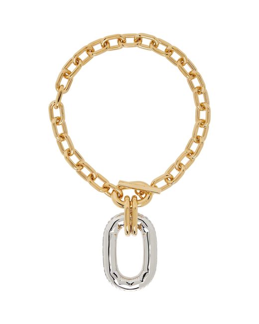 Rabanne Metallic Toggle Necklace