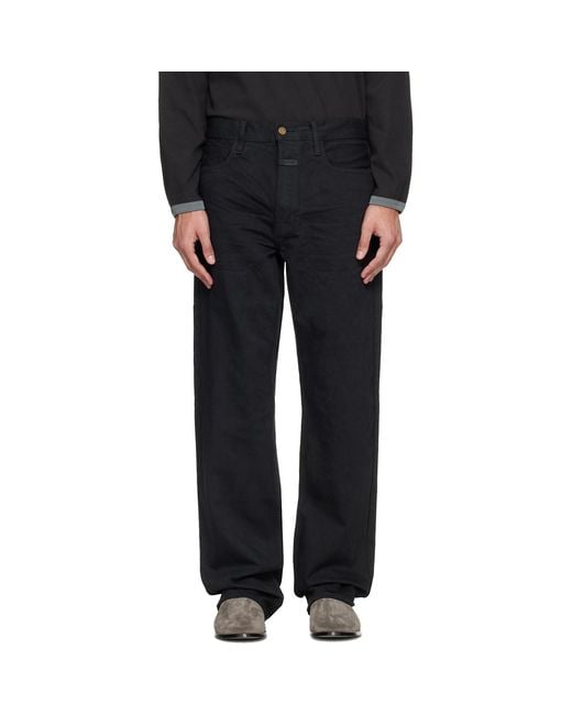 Fear Of God Black Straight 5 Pocket Jeans for men