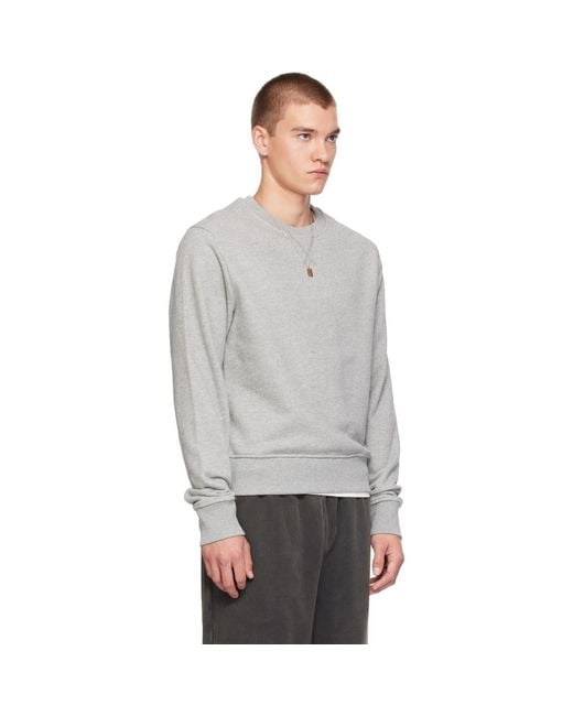 Entire studios Gray Pod Crew Sweatshirt for men