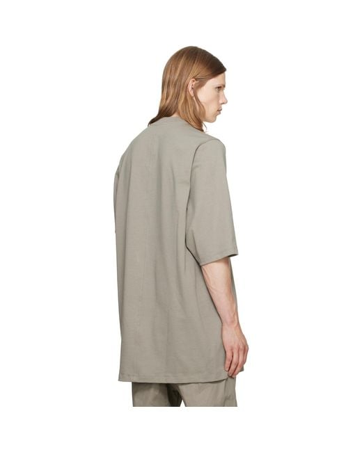 Rick Owens Gray Taupe Jumbo/T-Shirt for men