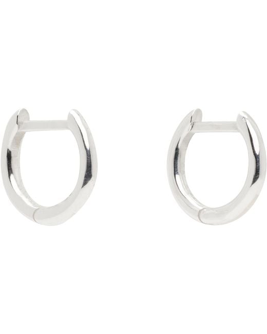 Hatton Labs Metallic Curve S Earrings for men