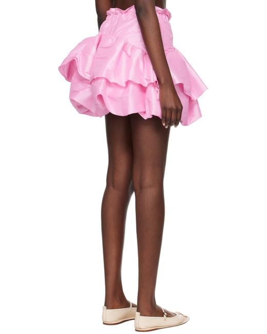 Kika Vargas Pink Maye Miniskirt