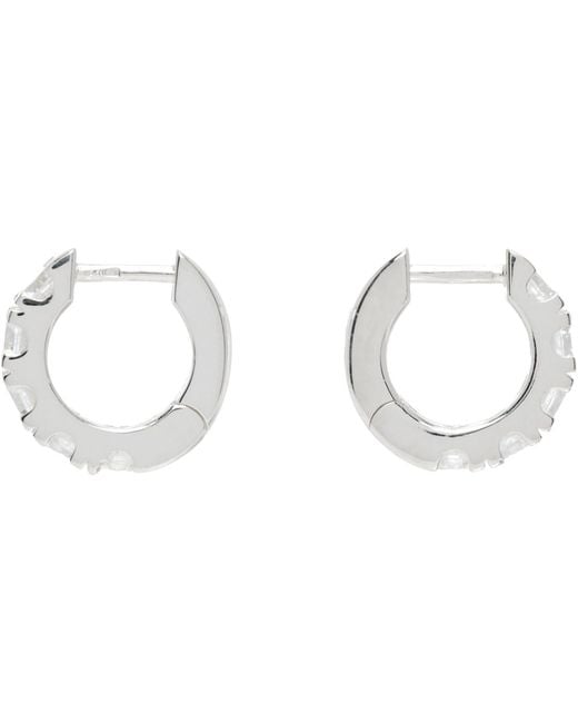 Hatton Labs Metallic Classic Hoop Earrings for men