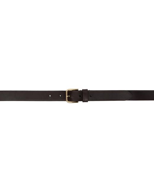 Dries Van Noten Black Leather Belt