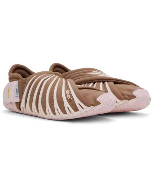 Suicoke Black Brown & Pink Futon-lo Sandals for men