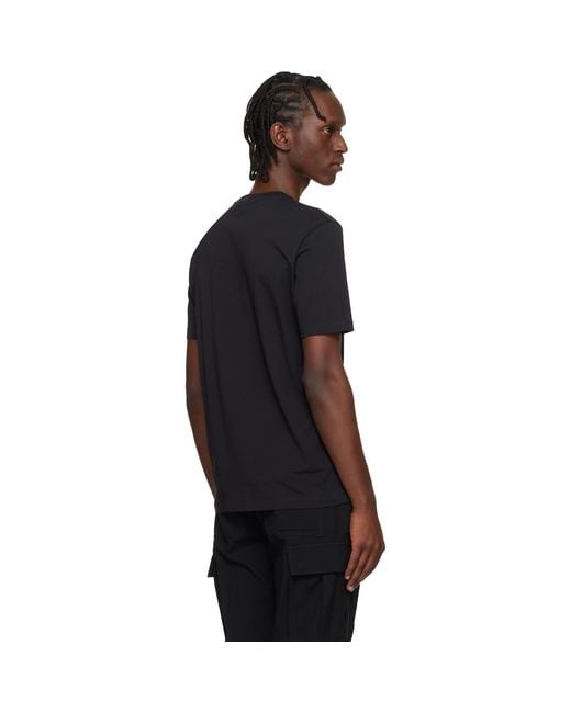 Boss Black Logo Detail Cotton-Jersey T-Shirt for men