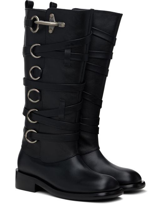 Bottes Noires À Bride De Style Harnais ANDERSSON BELL en coloris Black