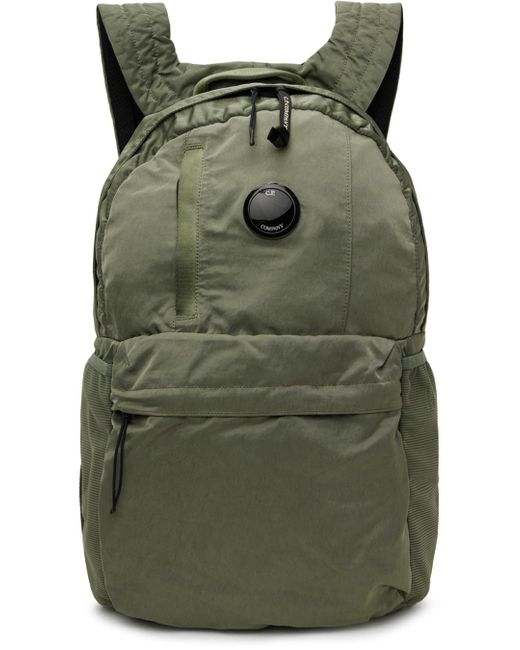 C P Company Green Nylon B Backpack for men